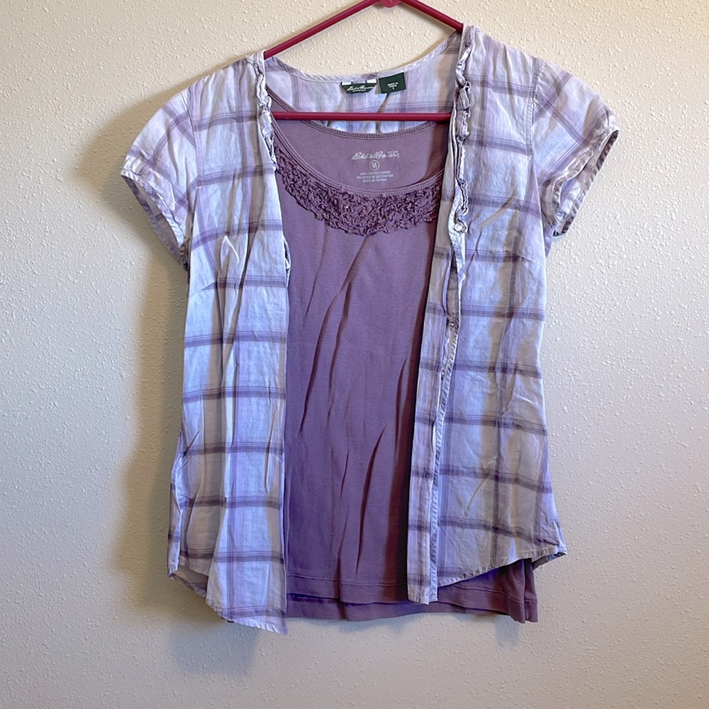 Women’s Eddie Bauer Lightweight set fits as mediums with cap sleeves